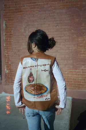 Open image in slideshow, UpcycledNYC x ByBoulukos Log Cabin Vest

