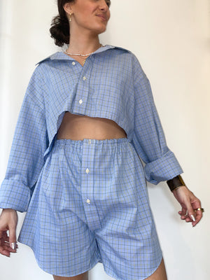 Upcycled Shorts Set - Checkered