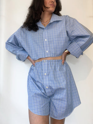 Upcycled Shorts Set - Checkered