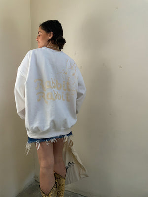 Open image in slideshow, Rabbit Rabbit Gold Crewneck
