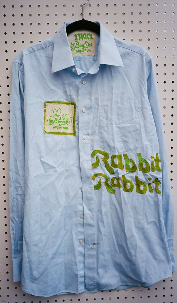 Rabbit Rabbit Green Patch Button-down