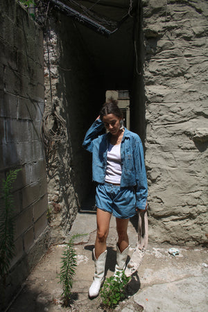 Jeans Shorts Set