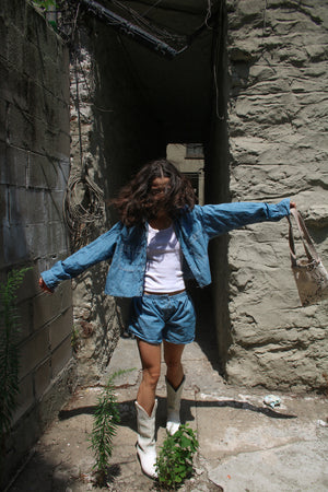 Jeans Shorts Set
