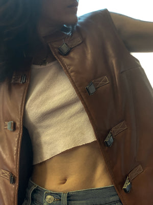 UpcycledNYC x ByBoulukos Log Cabin Vest