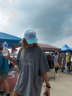 More Dancing Trucker Hat Baby Blue