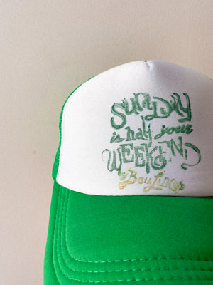 Sunday Trucker Hat Green