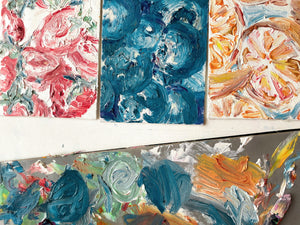 Blueberries Painting