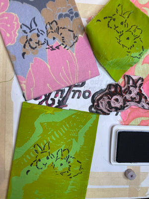 Rabbit Rabbit Fabric Print