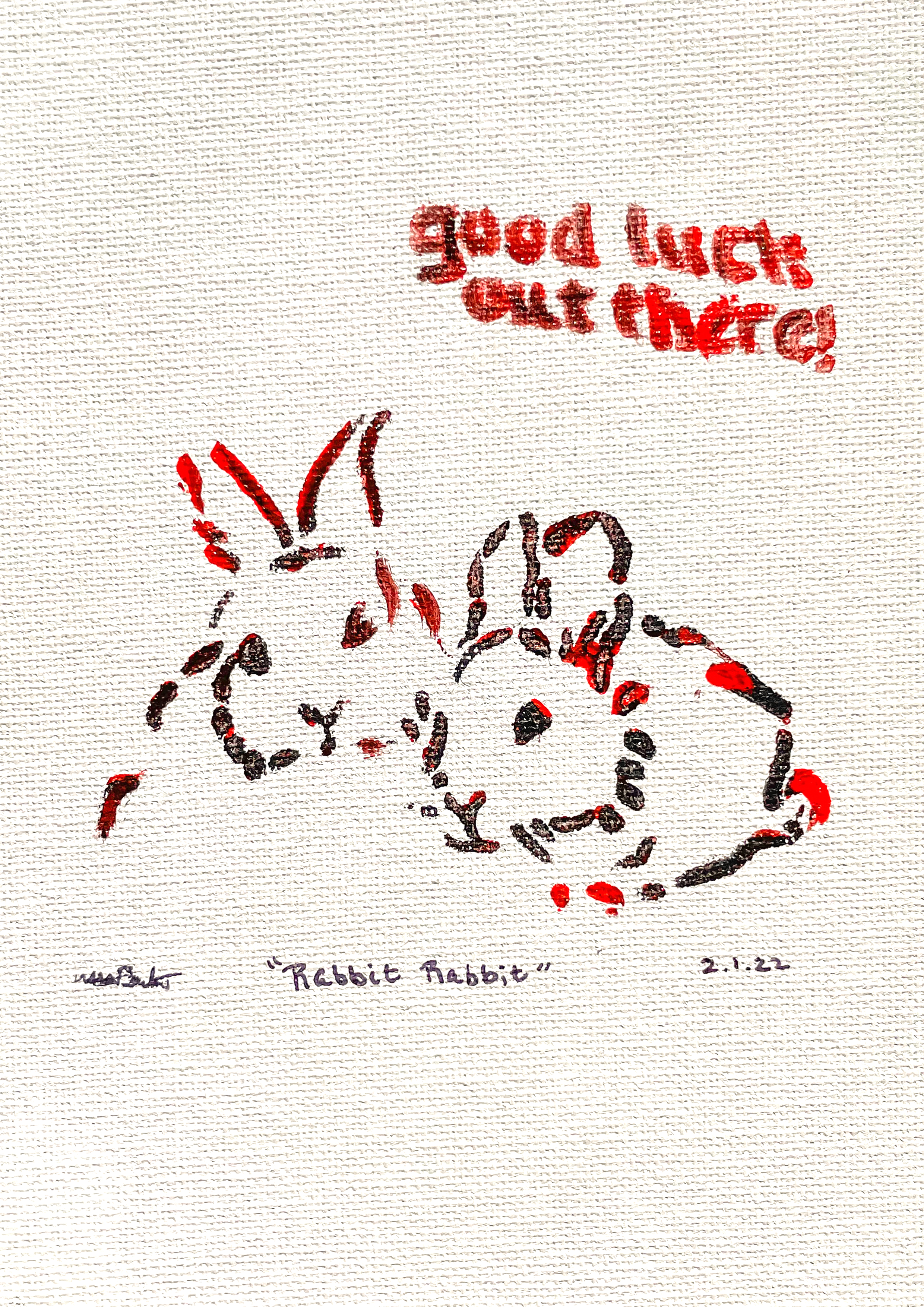 Rabbit Rabbit Red Prints