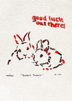 Rabbit Rabbit Red Prints